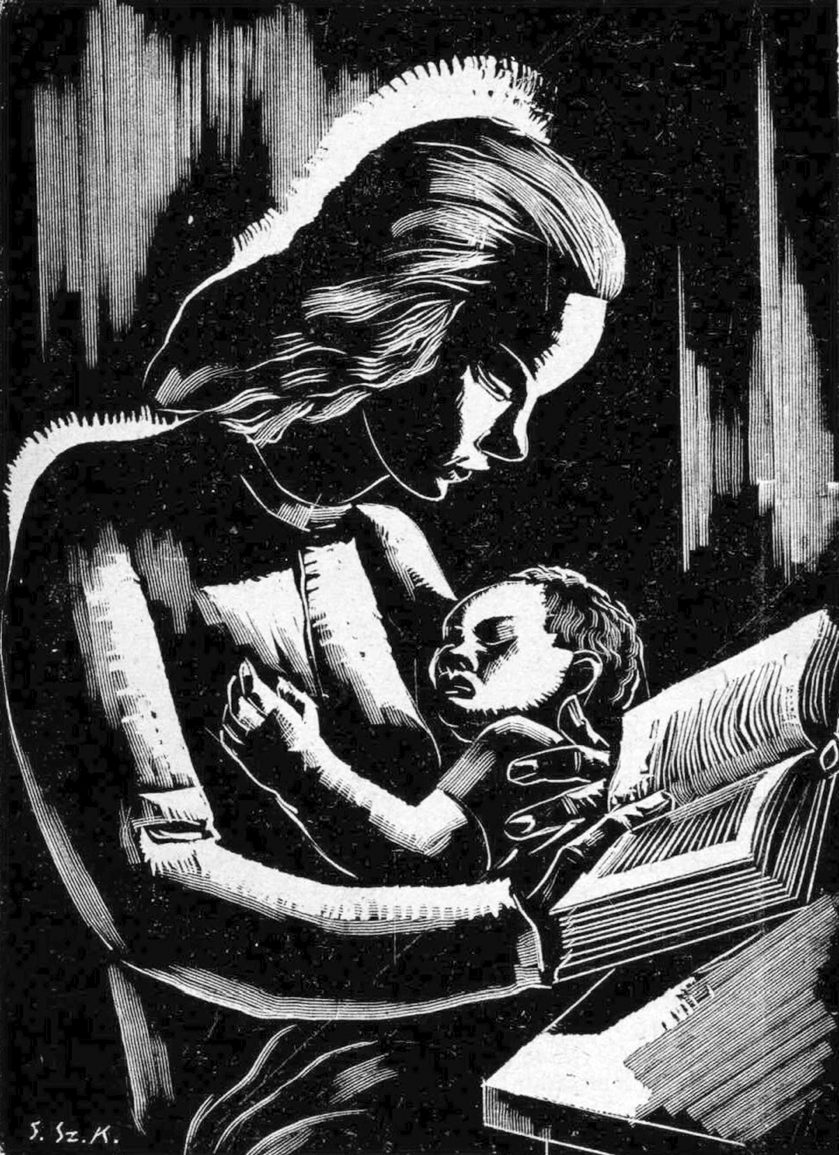 Gáborjáni Szabó Kálmán fametszete, a lap egyetlen illusztrációja.